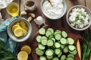 Burpless cucumber recipes with cottage cheese, yogurt, and healthy proteins