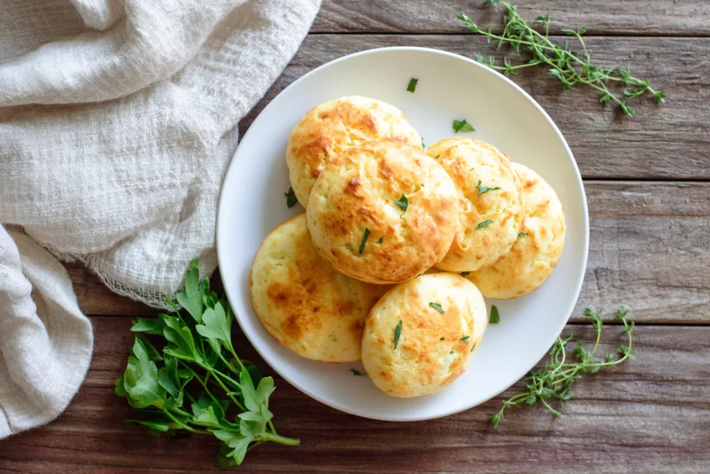 Cottage cheese cloud bread recipe served warm