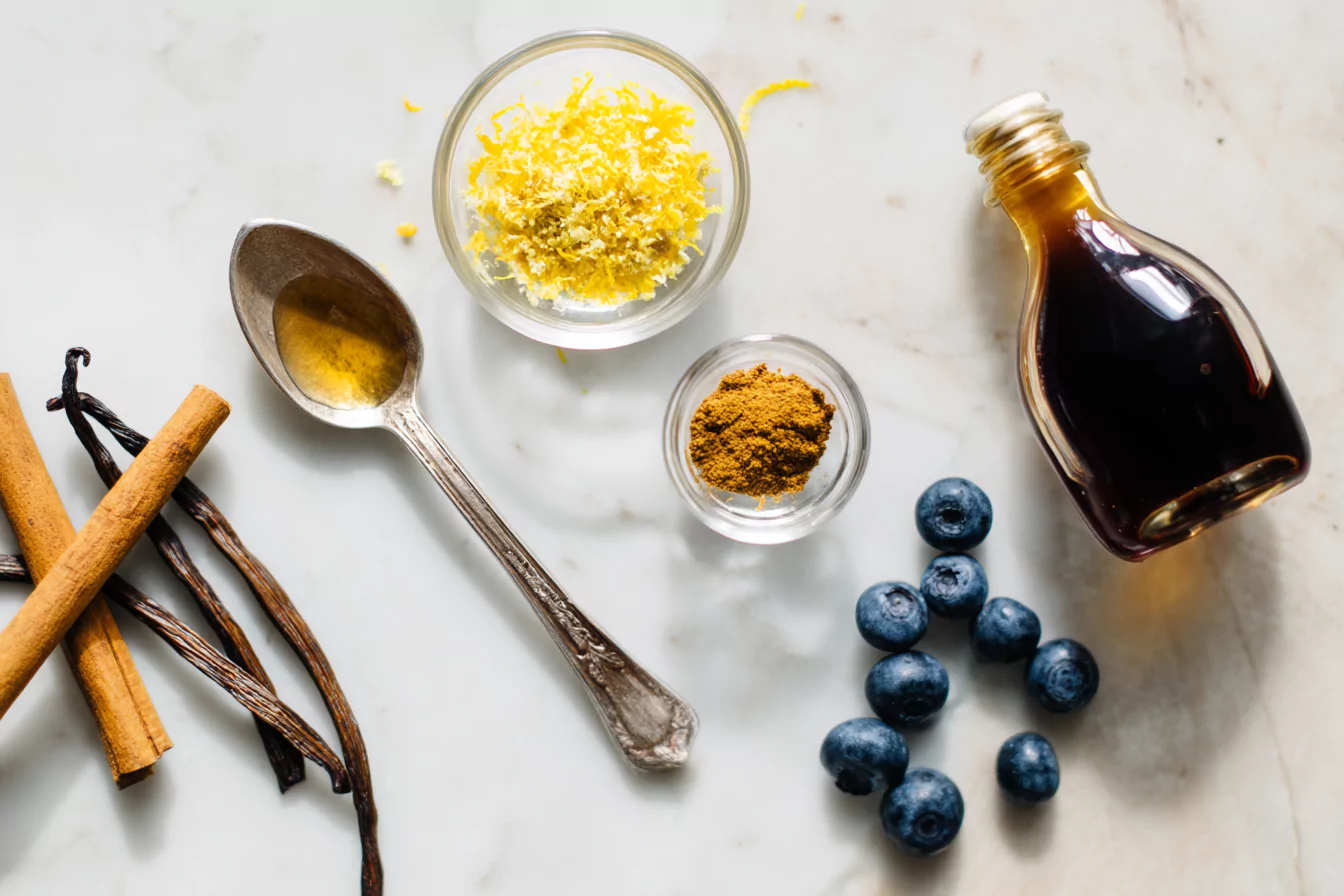 pancake-flavor-add-ins-blueberry-cottage-cheese blueberry pancake flavor add-ins like cinnamon, vanilla, and lemon zest