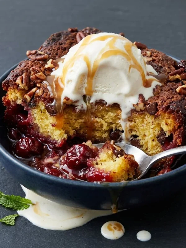 Easy Cherry Dump Cake