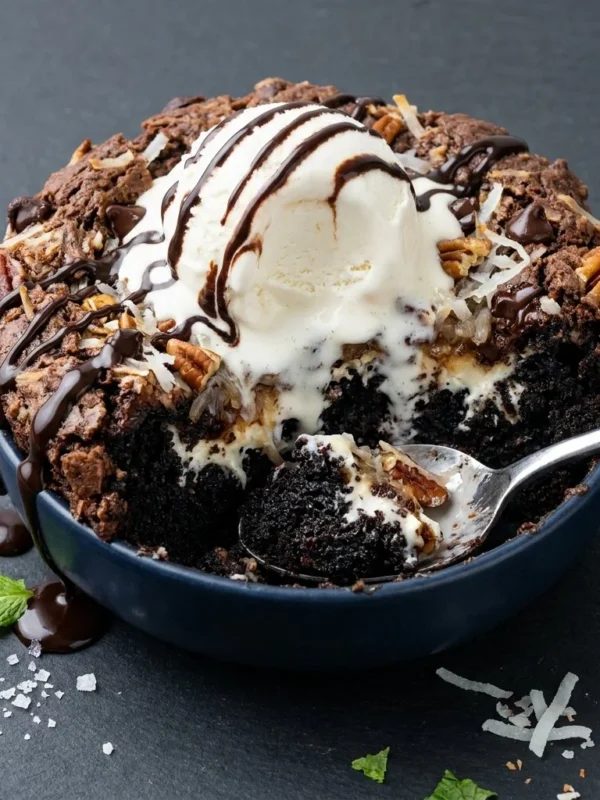 German Chocolate Dump Cake
