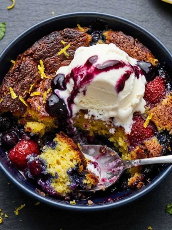 Lemon Blueberry Dump Cake