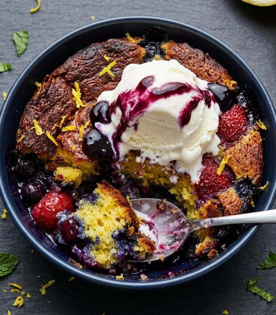 Lemon Blueberry Dump Cake