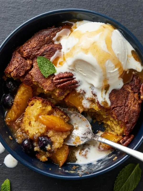 Peach Cobbler Dump Cake