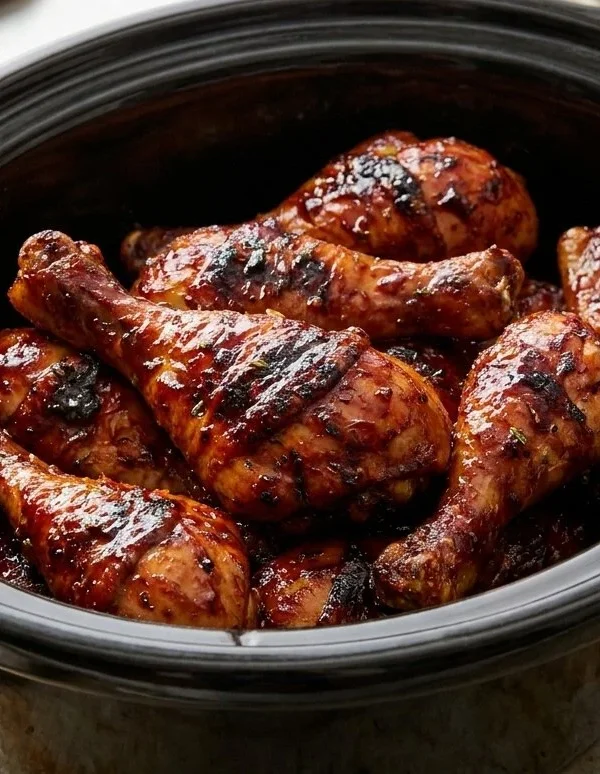 BBQ Chicken Legs Crock Pot Recipe