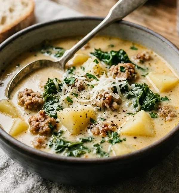 Creamy Crockpot Zuppa Toscana