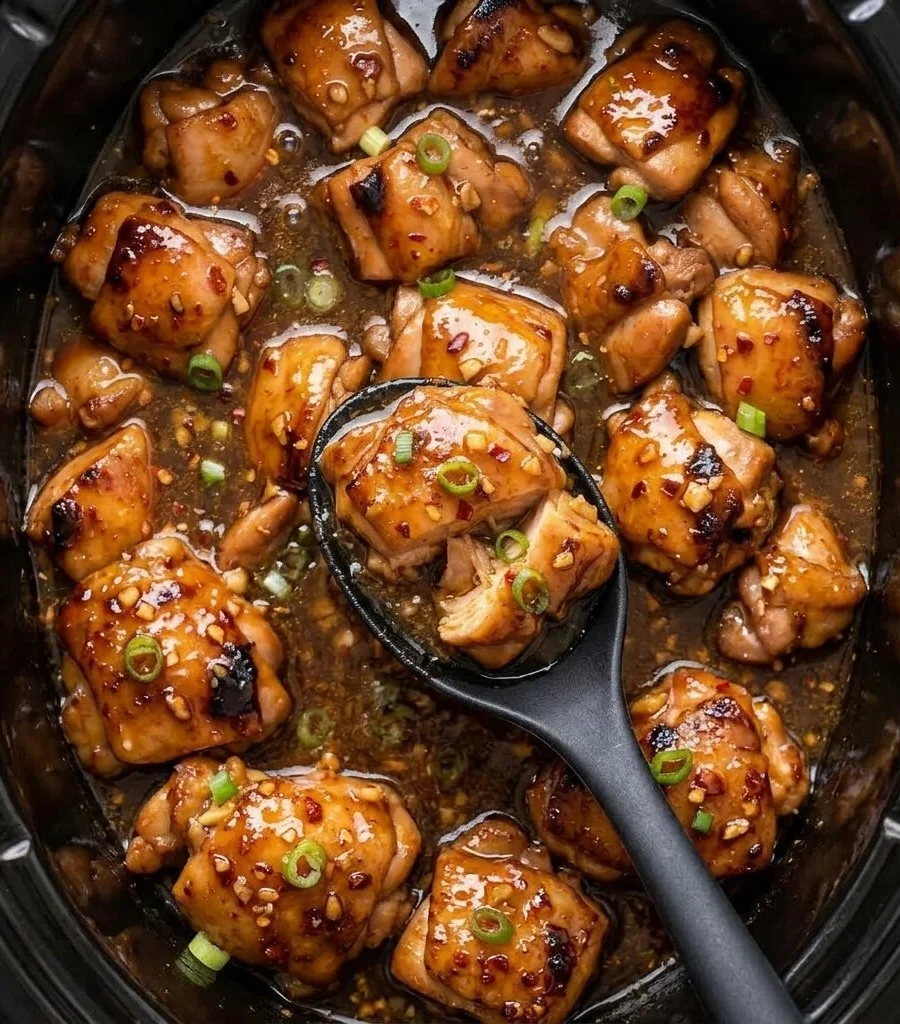 Crock Pot Bourbon Chicken