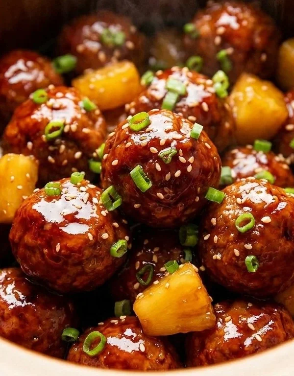 Slow Cooker Teriyaki Meatballs